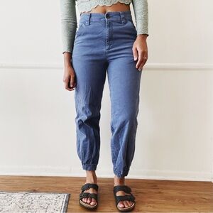 BDG blue canvas joggers